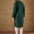 Men green viscose rayon solid embroidered straight kurta