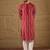 Men maroon viscose rayon ethnic motifs printed straight kurta