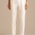 Men off white poly silk solid ethnic trouser