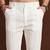men’s off white poly silk ethnic trouser – classic fit