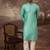 Men turquoise blue silk blend solid woven design straight kurta