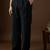 Men black modal solid regular korean pant