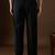 Men black modal solid regular korean pant