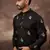 Men black silk blend solid embroidered straight kurta