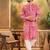 Men red viscose rayon shibori embroidered straight kurta