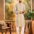 Men multi viscose rayon solid embroidered straight kurta