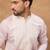 Men lavender silk blend solid embroidered straight kurta