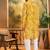 Men yellow cotton shibori embroidered straight kurta