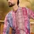 Men multi viscose rayon batik embroidered straight kurta