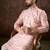 Men off white silk blend floral printed straight kurta
