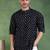 Men black cotton bandhani printed straight short kurta
