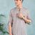 Men beige cotton geometric printed straight short kurta