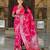 Hot Pink Color  Zari & Meenakari Weawing Border Work  Banarasi Silk Saree 