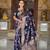 Navy Blue Color  Zari & Meenakari Weawing Border Work  Banarasi Silk Saree 
