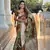 Mehendi Color  Zari & Meenakari Weawing Border Work  Banarasi Silk Saree 