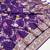 Violet Color  Zari & Meenakari Weawing Border Work  Banarasi Silk Saree 