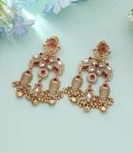 Rani color matte gold earrings