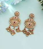 Rani color matte gold earrings
