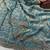 Blue Color Beads and Sequence Embroidery Work space silk Saree 