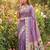 Lavender Color Meenakari weawing border & Tessels attache Pethani silk saree d Work 
