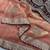 Peach Color Sequance and Zari Embroidery Work Frendy Satin Saree