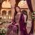 Wine faux georgette readymade sharara salwar suit- Full Stitched free size