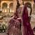 Wine faux georgette readymade sharara salwar suit- Full Stitched free size