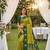 Olive Color Zari Weawing Border Work Silk Saree 
