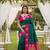 Emerald Color Zari Weawing Border Work Silk Saree 