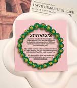 Green color om mani stone bracelet