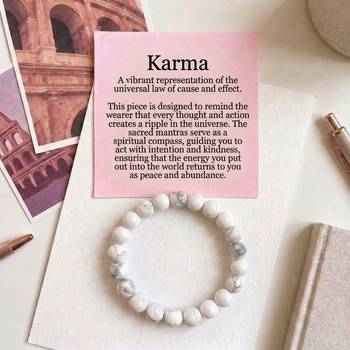 White color howlite stone bracelet 1