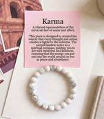 White color howlite stone bracelet