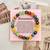 Multi color om mani padme hum stone bracelet