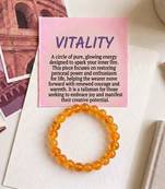 Mustard yellow color citrine natural stone bracelet