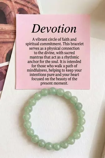 Light green color aventurine natural stone bracelet