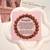 Red color sun natural stone bracelet