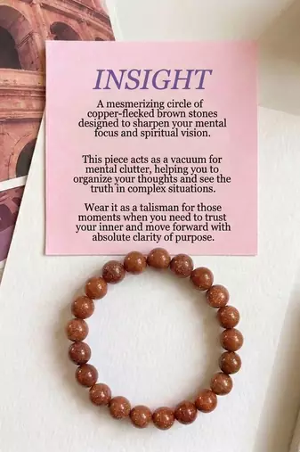 Red color sun natural stone bracelet