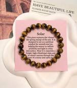 Brown color tiger eye natural stone bracelet
