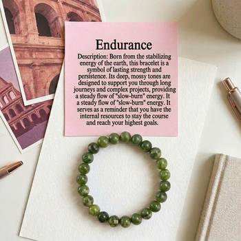 Mehendi green color jade stone bracelet 1