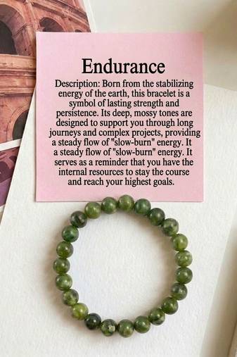 Mehendi green color jade stone bracelet