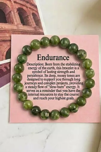 Mehendi green color jade stone bracelet