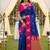 Navy Blue Color Zari Weawing Border Work Silk Saree 
