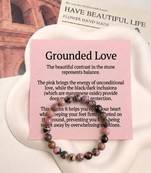 Brown color rhodonite stone bracelet