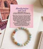 Multi color multi amazonite stone bracelet