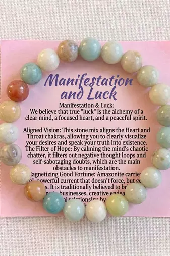 Multi color multi amazonite stone bracelet