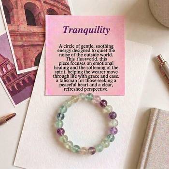 Multi color fluorite stone bracelet 2