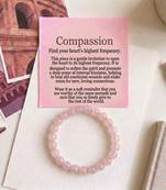 Pink color rose quartz stone bracelet