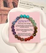 Multi color seven chakra bracelet