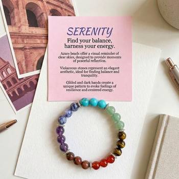 Multi color seven chakra bracelet 2