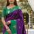 Purple Color Zari Weawing Border Work Silk Saree 